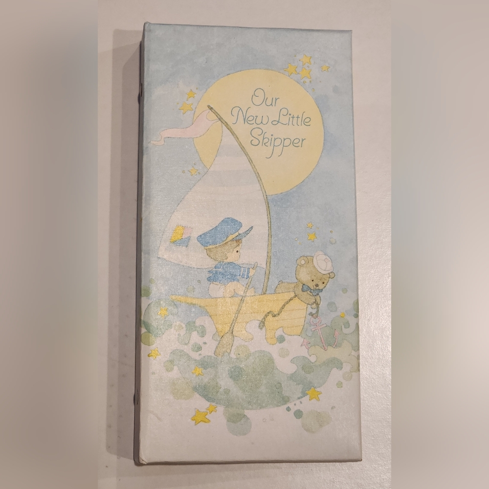 Vintage Baby Photo Album Nautical Skipper